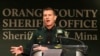 Sherif Orange County John Mina berbicara kepada awak media dalam konferensi pers mengenai insiden penembakan di Orlando, Florida, pada 22 Februari 2023. (Foto: Ricardo Ramirez Buxeda/Orlando Sentinel via AP)