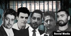 Evin həbsxanasında məhkəmə hökmü olmadan saxlanılan türk fəallar (Mənbə: HRA agentliyinin Telegram kanalı)