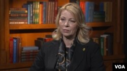 Predsjednica Skupštine Crne Gore Danijela Đurović u studiju Glasa Amerike (Foto: VOA)