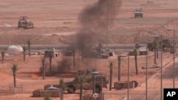 FILE - Emirati forces are seen during exercises at a military base in al-Hamra, United Arab Emirates, March 23, 2020. The UAE on Sunday said it dispatched some military hardware to Chad, which neighbors restive Niger.