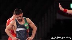 رضا اطری نماینده ۶۱ کیلوگرم تیم ملی کشتی آزاد ایران