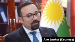 ئانۆ جەوهەر وەزیری گواستنەوە و گەیاندنی هەرێم و سەرۆکی هاوپەیمانی حاموڕابی و جنان بویا و سەرۆکی ئەنجومەنی گەلی کلدان