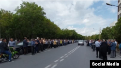 تجمع اعتراضی بازنشستگان در اراک