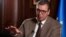 Predsednik Srbije Aleksandar Vučič tokom intervjua za Rojters, jun 2023.