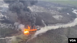 Sojojin Saman Najeriya Sun Kai Hari Kan Jirage Uku Da Ke Satar Danyen Mai A Ruwan Kasar