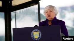 23일 이탈리아 북부 스트레사에서 열린 주요7개국(G7) 재무장관 회의에 참석한 재닛 옐런 미국 재무장관이 기자회견을 가졌다.