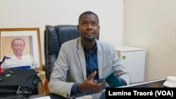 Inoussa Ouédraogo, Président du comité de pilotage du Centre national de presse Norbert Zongo par ailleurs Président de la société des éditeurs de la presse privée, Ouagadougou, le 3 mai 2023. (VOA/Lamine Traoré)