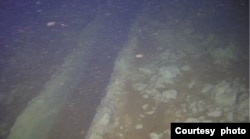 巨锚在海底的拖拽痕迹 (芬兰国家调查局网站图片)