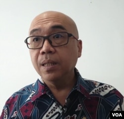 Juru bicara Asosiasi Pertekstilan Indonesia (API) Jawa Tengah, Lilik Setiawan (Foto: VOA/ Yudha Satriawan).