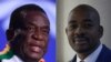 UMongameli Emmerson Mnnangagwa loMnu. Nelson Chamisa (AFP)