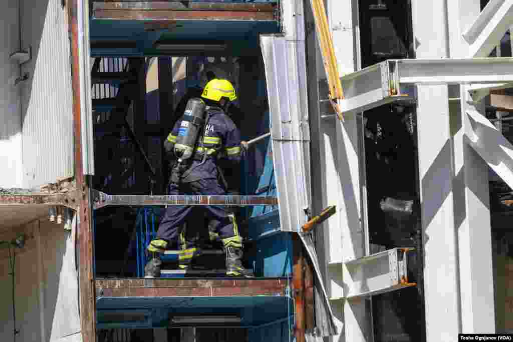 Universal hall in Skopje under fire / April 09, 2024, Skopje