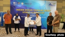 Desa Panggarangan, Lebak, Banten menerima pengakuan dari IOC-UNESCO sebagai Tsunami Ready Community pada 26 November 2022 (Courtesy GMLS)