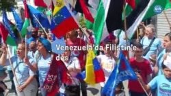 Venezuela’da Filistin’e destek gösterisi