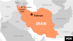 Map of Iranian President Ebrahim Raisi's helicopter crash site