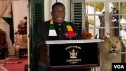 Zimbabwean President Emmerson Mnangagwa