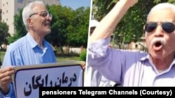 احمد نوچیان و محمدزمان کامروا، دو بازنشسته بازداشت شده در پی تجمع بازنشستگان تامین اجتماعی و معلمان بازنشسته در اهواز