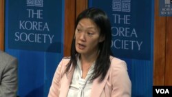 줄리 터너 미국 국무부 북한인권특사가 9일 코리아 소사이어티가 개최한 토론회에서 발언하고 있다. 사진=코리아 소사이어티