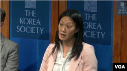 줄리 터너 미국 국무부 북한인권특사가 지난 9일 코리아 소사이어티가 개최한 북한 인권 관련 토론회에서 발언하고 있다.
