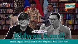 VOA Creative Talk: Membangun Jawa Barat, Lewat Inspirasi Kreatif Kota New York bersama Ridwan Kamil