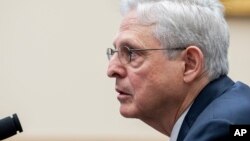 Attorney General Merrick Garland answers a question from Rep. Jim Jordan, not pictured, while testifying during a House Judiciary Committee hearing on the Department of Justice, June 4, 2024, on Capitol Hill in Washington.