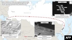 13일 미국 백악관은 "북한은 러시아에 컨테이너 1천개 이상 분량의 군사 장비와 탄약을 제공했다”면서, 컨테이너들이 선박과 열차를 통해 이동하는 정황이 담긴 사진 3장을 공개했다. 
