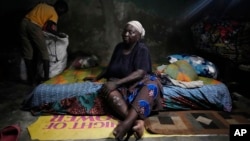 Funmilayo Kotun, 66-years-old, a malaria patient is photographed in her one room in Makoko neighbourhood of Lagos, Nigeria, April 20, 2024.