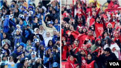 حضور تماشاچیان زن در مسابقه دربی پایتخت