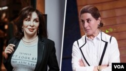 افسانه بایگان و فاطمه معتمدآریا در مراسم بزرگداشت آتیلا پسیانی