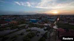 mji wa Juba wakati jua linapozama. Picha na REUTERS/Adriane Ohanesian