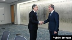 Antoni Blinken və Ceyhun Bayramov (Foto Azərbaycan Xarici İşlər Nazirliyinindir)