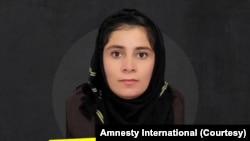 منیژه صدیقی از زنان معترض افغانستان است که در ماه اکتوبر ۲۰۲۳ توسط طالبان بازداشت شد