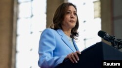 Wakil Presiden AS Kamala Harris di Philadelphia, Pennsylvania, AS, 29 Mei 2024. (Foto: REUTERS/Elizabeth Frantz)
