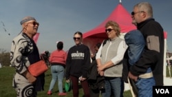 2024华府樱花风筝节，今年的特别嘉宾是来自日本的风筝大师土岐干男 (美国之音/莫干生)