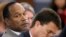 Foto Achiv: O.J. Simpson nan tribinal Las Vegas, Nevada pandan yon odisyon prelimine, 8 Nov. 2007. 
