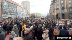 Skup podrške smenjenim tužiteljkama ispred Vlade Srbije, 2. mart 2023.