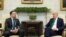 U.S. President Joe Biden meets with Irish Prime Minister Leo Varadkar in the Oval Office of the White House, March 15, 2024. 