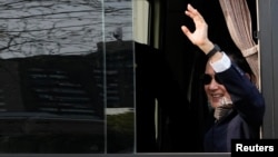 중국을 방문한 마잉주 전 타이완 총통이 28일 과거 중화민국 대통령 관저였던 난징의 중국현대사박물관을 방문했다.