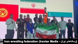 مراسم اهدای مدال به نمایندگان ایران در رقابت های آلیش زنان قهرمانی آسیا