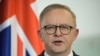 FILE - Australian Prime Minister Anthony Albanese speaks to the media in Berlin, July 10, 2023.
