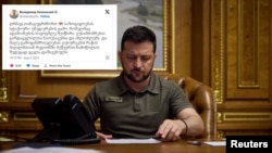 უკრაინის პრეზიდენტმა სამძიმრის წერილი ქართულ ენაზე გამოაქვეყნა