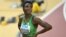 Tobi Amusan lors de la demi-finale du 100m haies aux Championnats du monde d'athlétisme de Budapest, le 23 août 2023.