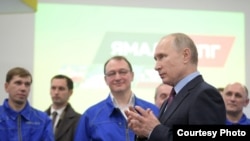 Chasnyk sa Putinom u Yamalu 2017. godine. Foto: EPA-EFE/ALEXEI DRUZHININ/SPUTNIK/KREMLIN / POOL