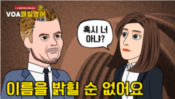 [VOA 매일 영어 플러스] 누구라고 이름을 밝히고 싶지 않아요.