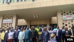 Les responsables des radios communautaires et les responsables de la Conac rassemblés à Yaoundé.