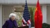 Menteri Keuangan AS Janet Yellen dalam konferensi pers di Beijing, China, 8 April 2024. (REUTERS/Florence Lo)