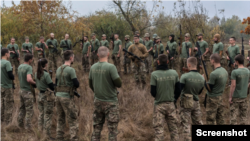 New recruits with the Ukrainian Army’s Third Separate Assault Brigade training in Kyiv; Photo Credit: Brendan Hoffman / NYT