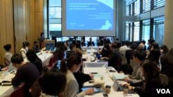  23일 한국 서울 주재 캐나다대사관에서 국제민주연구소 주최로 북한인권포럼 이틀째 행사가 진행되고 있다.