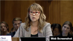 제니 타운 스팀슨센터 선임연구원이 4일 상원 외교위 동아시아태평양 소위원회가 한반도 안보를 주제로 연 청문회에서 증언했다.