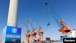 FILE - A general view of the port before the inauguration of the China Pakistan Economic Corridor port in Gwadar, Pakistan, Nov. 13, 2016.