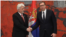 Predsednik Republike Srbije Aleksandar Vučić prima akreditivna pisma novog ambasadora Ukrajine Volodimira Tolkača, Beograd 18. maj 2022. 